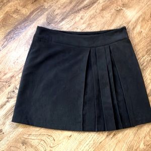 Anne Willi Paris black short pleated skirt size 1 preppy old money